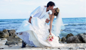 White Beach Wedding Dress