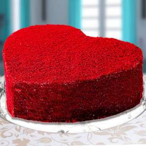 Heart Shape cake with red velvet flavor