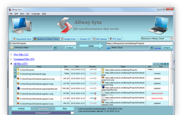 file synchronization software linux