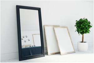 Decorative full-length mirror