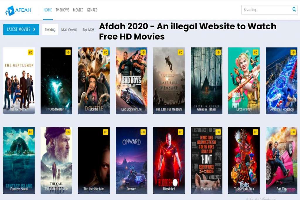Afdah 2020 An illegal Website to Watch Free HD Movies