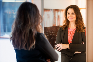 Full-length frameless mirror