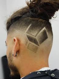 Cube Design with Man Bun