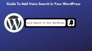 voice search for wordpress site