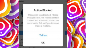 Instagram blocking error