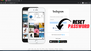 reset instagram password