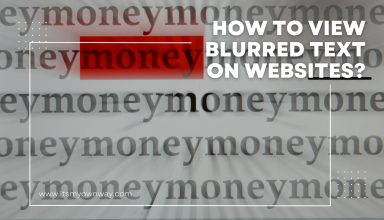 How to view blurred text on websites