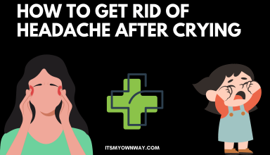 How to get rid of headache after crying