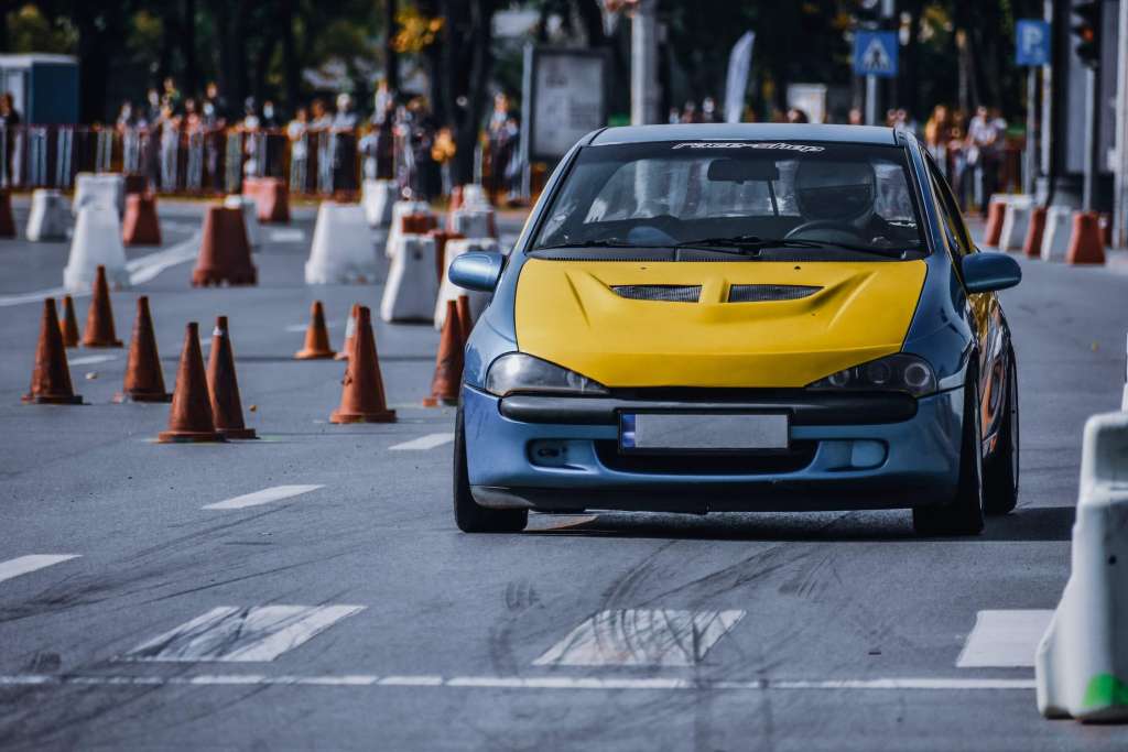 A car used for ridesharing purposes 
