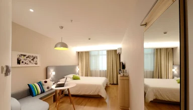 Bedroom interior of an accommodation in Caloundra