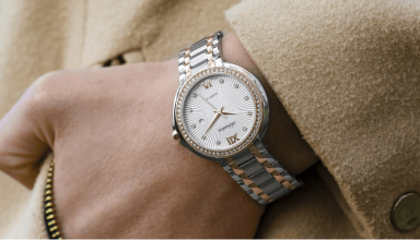 Leather and a Metal Watch Strap